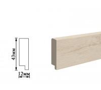 Плінтус Umi 43мм дуб білений