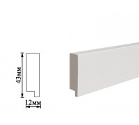 Плинтус Umi 43мм белый