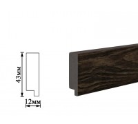 Плинтус Umi 43мм дуб чорный