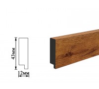 Плинтус Umi 43мм дуб золотой