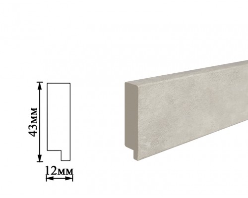 Плінтус Umi 43мм бетон