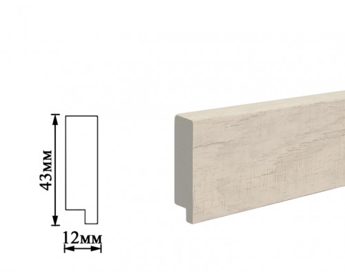 Плинтус Umi 43мм дуб loft