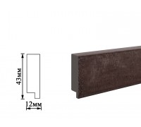 Плінтус Umi 43мм бетон dark