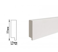 Плинтус Umi 55мм white