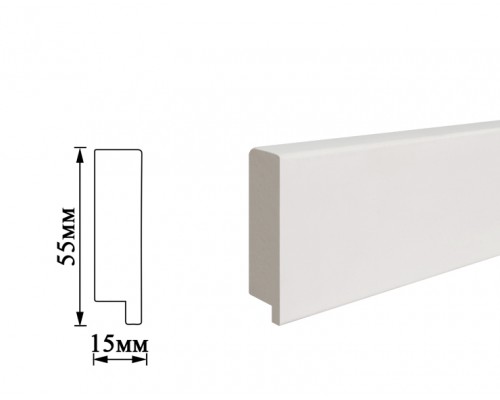 Плінтус Umi 55мм white