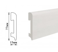 Плинтус Umi 77мм слоновая кость