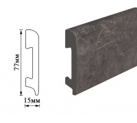 Плинтус Umi 77мм мрамор темный