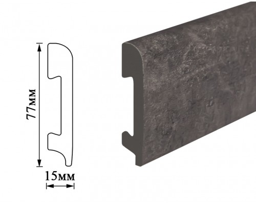 Плінтус Umi 77мм мармур темний