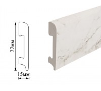 Плінтус Umi 77мм мармур