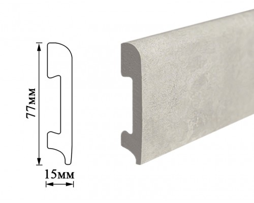 Плінтус Umi 77мм бетон