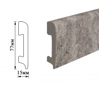 Плинтус Umi 77мм бетон темный