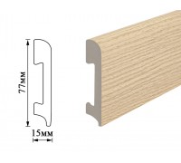 Плинтус Umi 77мм дуб