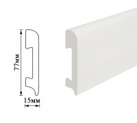 Плинтус Umi 77мм белый