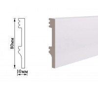 Плинтус Umi 80мм белый