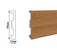 Плинтус Umi 80мм дуб золотой 