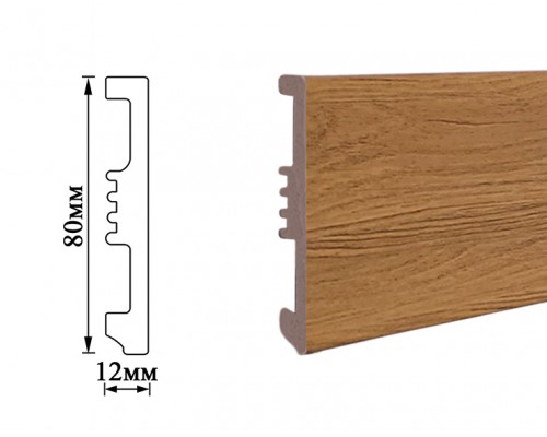 Плінтус Umi 80мм дуб золотий
