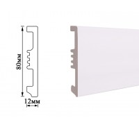 Плинтус Umi 80мм white