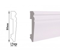 Плинтус Umi 80мм белый