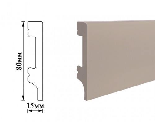 Плінтус Umi 80мм бежевый 