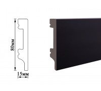 Плинтус Umi 80мм black