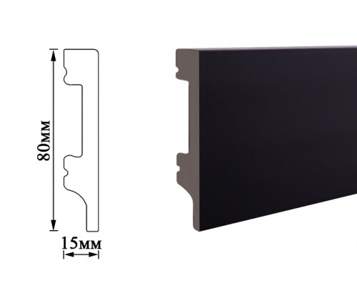 Плінтус Umi 80мм black