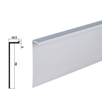 Плинтус WT Profil 70023 скрытого монтажа 70 мм анодированное серебро