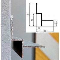 Профиль алюминиевый теневого шва 10 мм WT Profil WT8 RAL