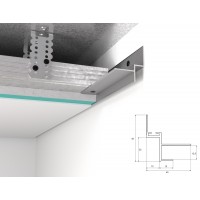 Профиль алюминиевый теневого шва 12 мм WT Profil WT10