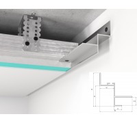 Профиль алюминиевый теневого шва 22 мм WT Profil WT20
