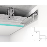 Профиль алюминиевый теневого шва 22 мм WT Profil WT20