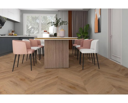 Виниловый ламинат BLISSGROUND SPC Chevron Line Havana Spirit