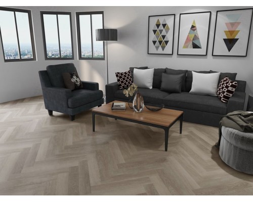 Виниловый ламинат CHECK Herringbone 2073 Lausitz Oak Виниловый ламинат CHECK Herringbone 2073 Lausitz Oak